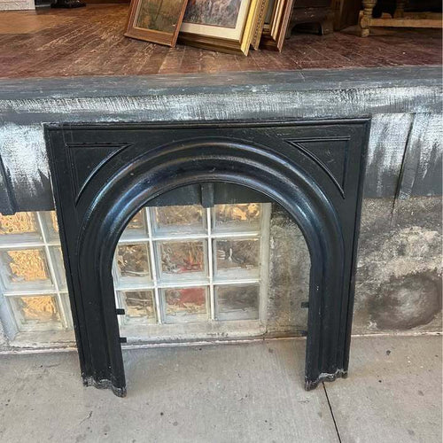 Antique Cast Iron Arched Fireplace Surround