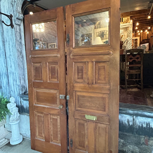 8ft Antique Oak Entry Doors