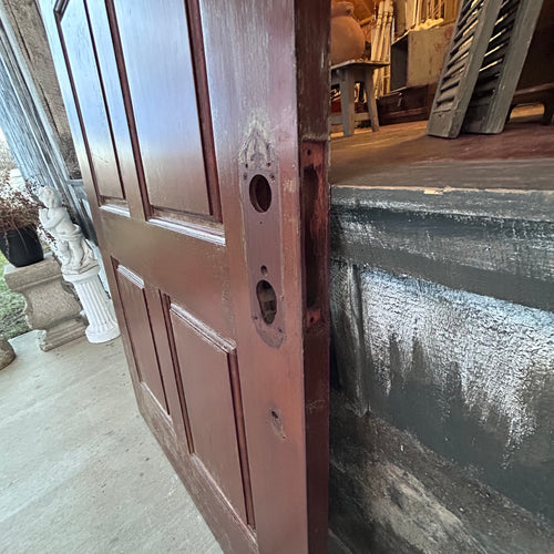 8’ Tall Arched Mahogany Door