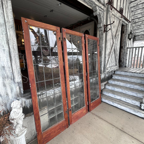 Beautiful 26 inch Leaded Glass Doors