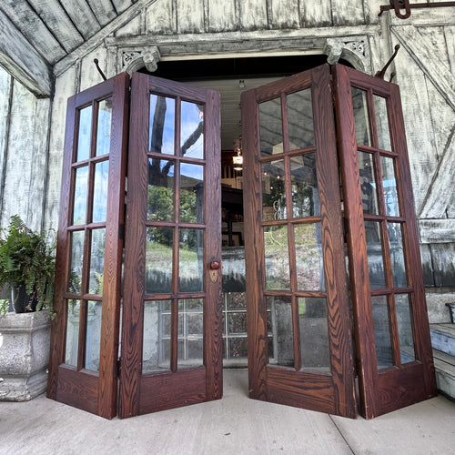Beautiful Antique Wavy Glass Bifold Doors (for 8ft opening)