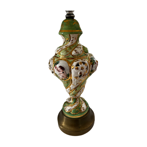 Antique Capodimonte Porcelain Lamp