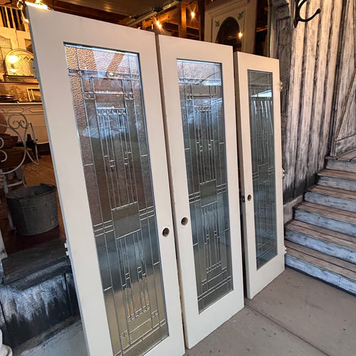 Beautiful 24” Simulated Leaded Glass Doors