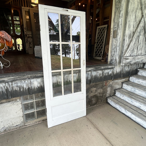 Vintage 9 Lite Wooden Storm Door