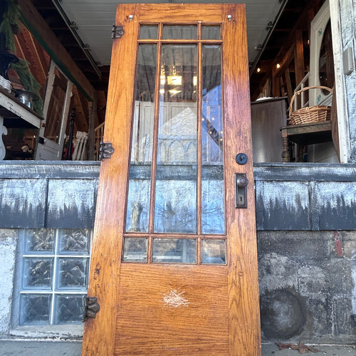 32” Beveled Glass Antique Entry Door