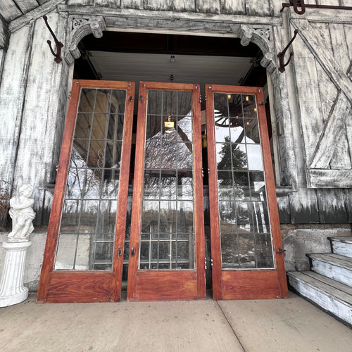 Beautiful 26 inch Leaded Glass Doors