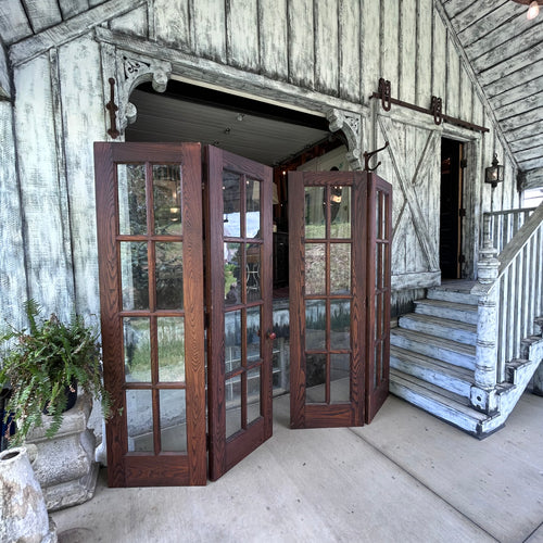 Beautiful Antique Wavy Glass Bifold Doors (for 8ft opening)