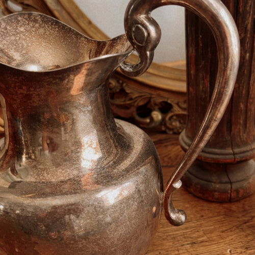 Vintage Silver Pitcher/Flower Vase