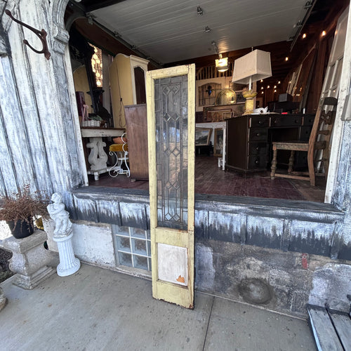 16” Antique Leaded Glass Sidelight
