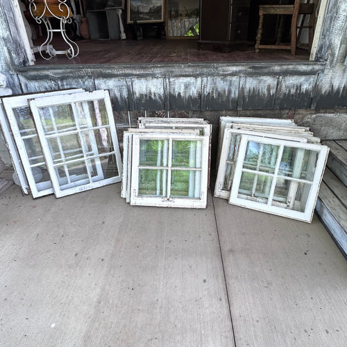 Antique Wavy Glass Window Sashes