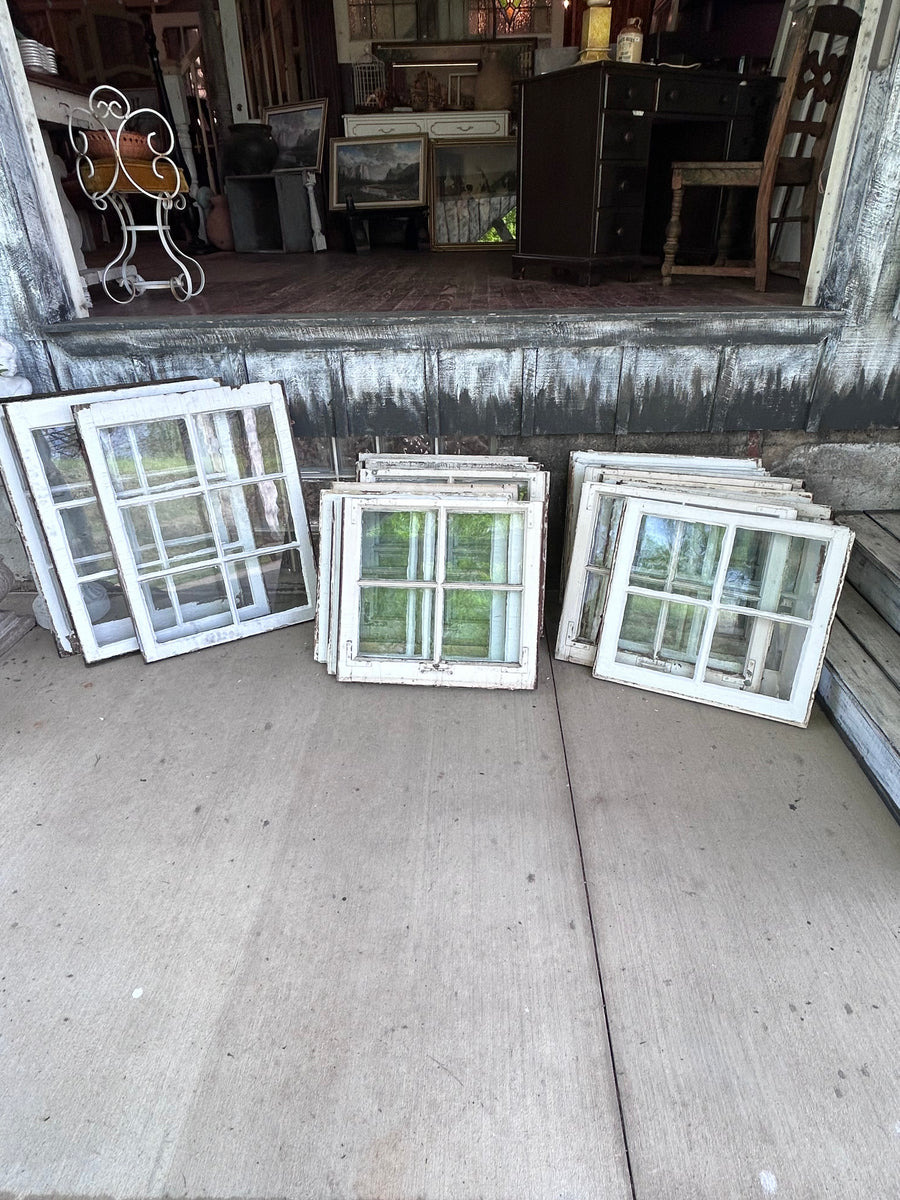 Antique Wavy Glass Window Sashes