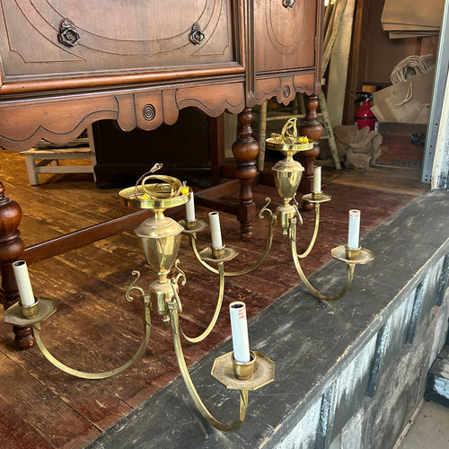 Brass Hanging Chandeliers