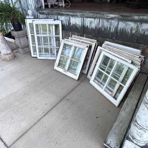Antique Wavy Glass Window Sashes