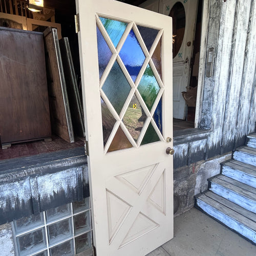 Beautiful 32” Stained Glass Entry Door