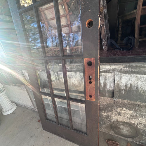 32” Antique 15 Lite Door w/ Original Wavy Glass