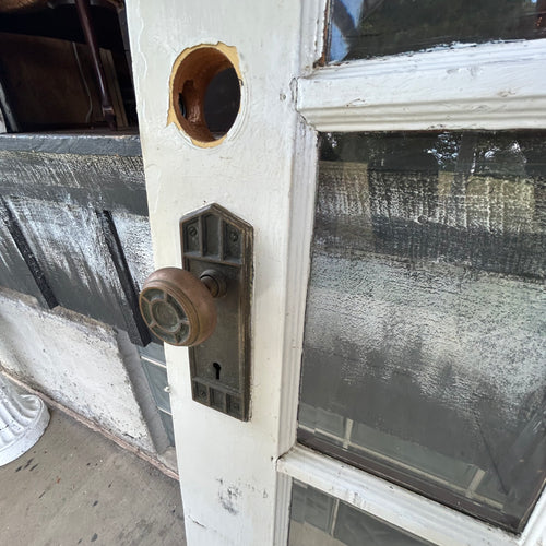 Antique 15 Lite Beveled Glass Door