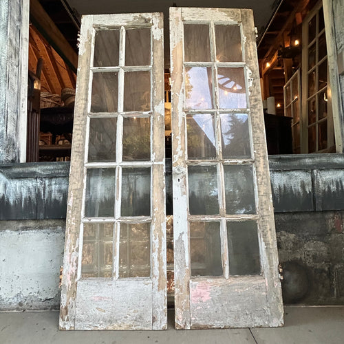 Antique French Doors (original wavy glass)