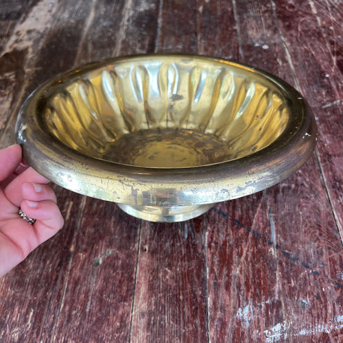 Vintage Solid Brass Bowl/Planter