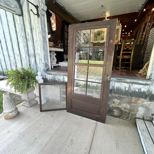 Antique Storm Door with Screen Insert