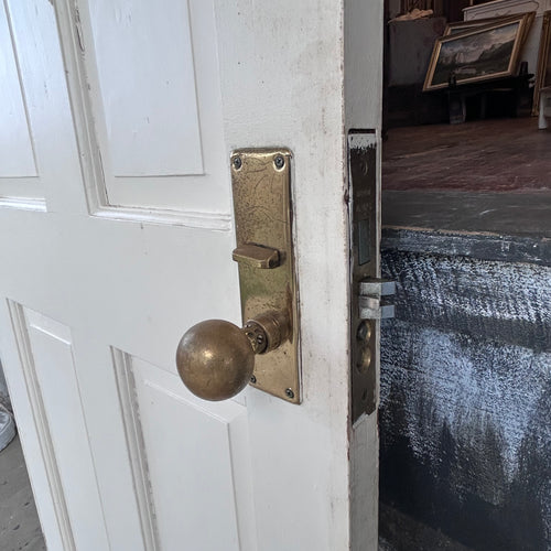 30” Antique Stained Glass Entry Door