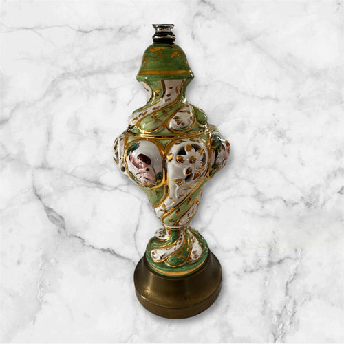 Antique Capodimonte Porcelain Lamp