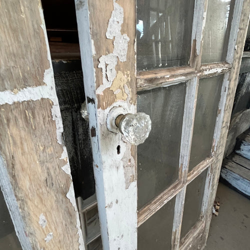 Antique French Doors (original wavy glass)