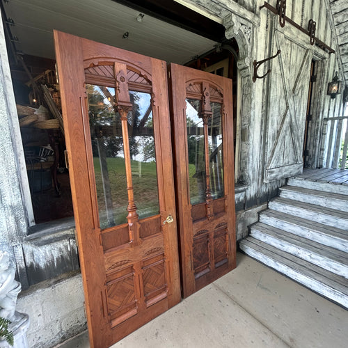 Custom Made Black Walnut Entry Doors