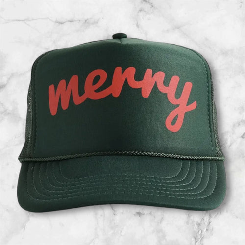 “Merry” Trucker Hat Green