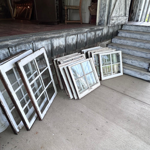 Antique Wavy Glass Window Sashes