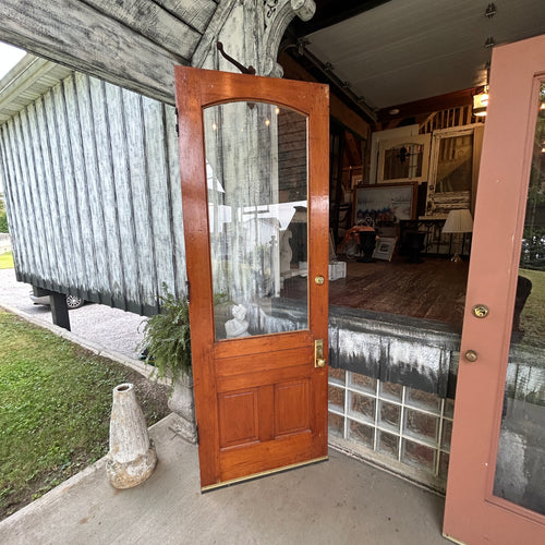 32” Antique Entry Door with Storm Door