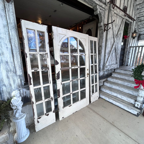 42” 1920s Beveled Glass Art Deco Entry Door w/Sidelights