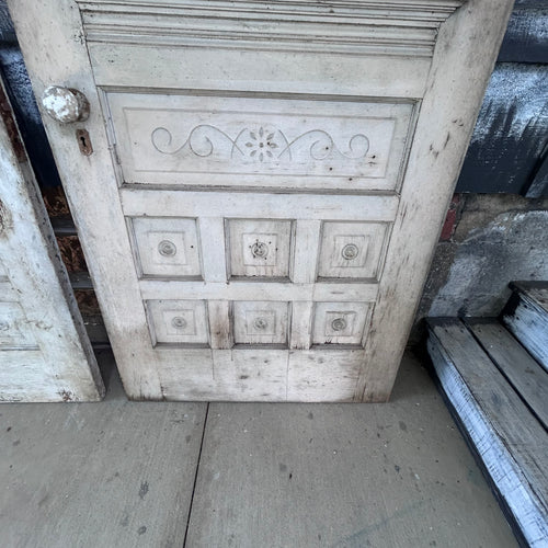 32” Antique Wavy Glass Double Doors