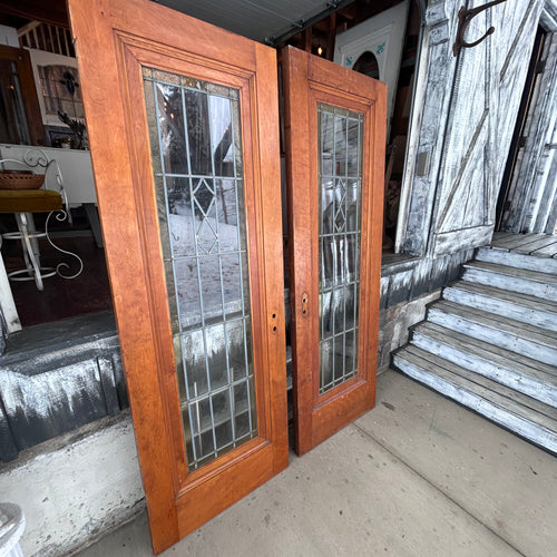 1920s Leaded Glass Door (Door on right has sold)