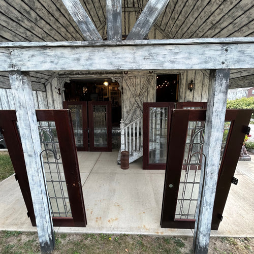 Solid Wood Mahogany Full View Doors