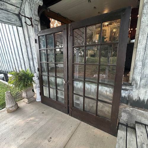 Pair of 42” Antique Wavy Glass French Doors (84” Opening)