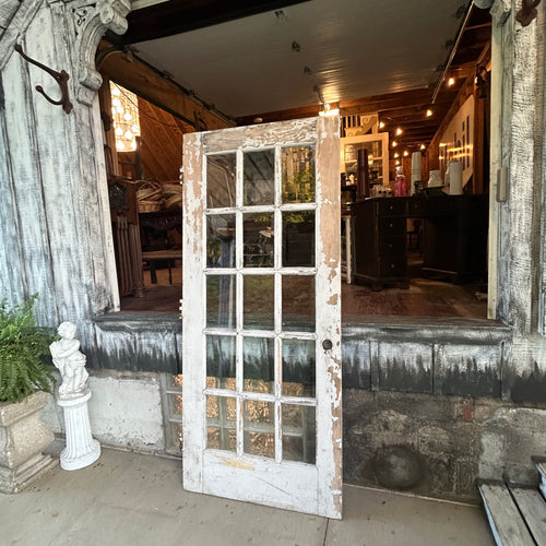 Antique Entry Door-Beveled Glass