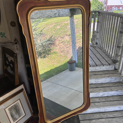 Beautiful Pair of  Vintage French Provincial Serpentine Wall Mirrors