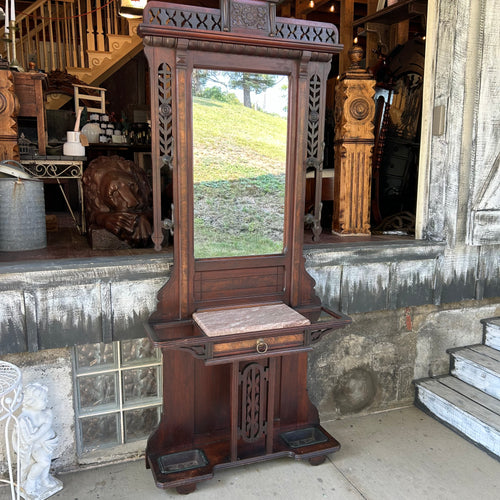 Antique Hall Tree