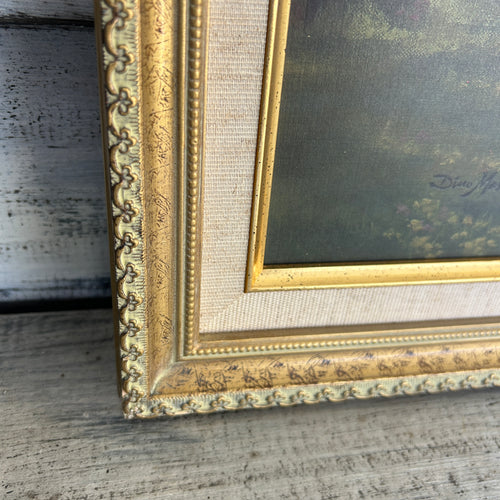 Vintage Framed Yosemite El Capitan Landscape Art Print