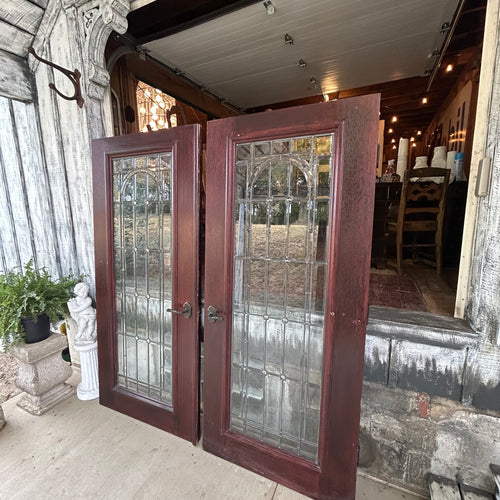 Solid Wood Mahogany Full View Doors