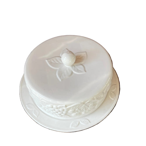 Vintage Cake/Pastry Embossed Dish