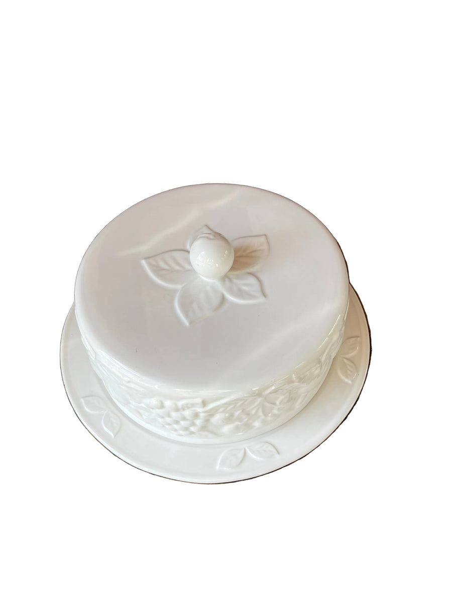 Vintage Cake/Pastry Embossed Dish