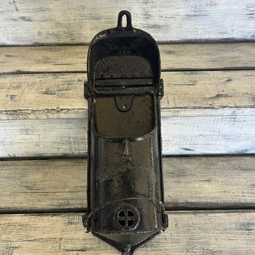 Antique Cast Iron Wall-Mounted Mailbox - Griswold-Style