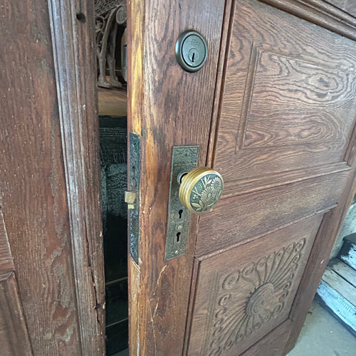 8ft Antique Oak Entry Doors