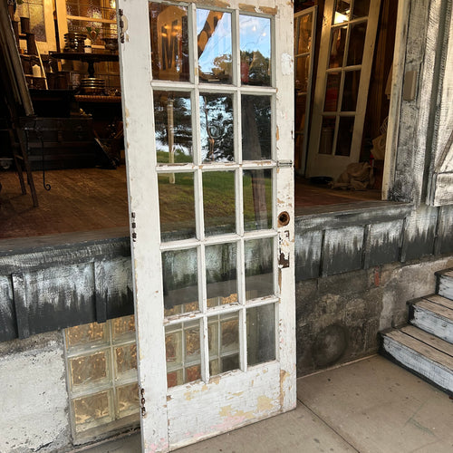 Antique Door (15 Lite) Original Wavy Glass