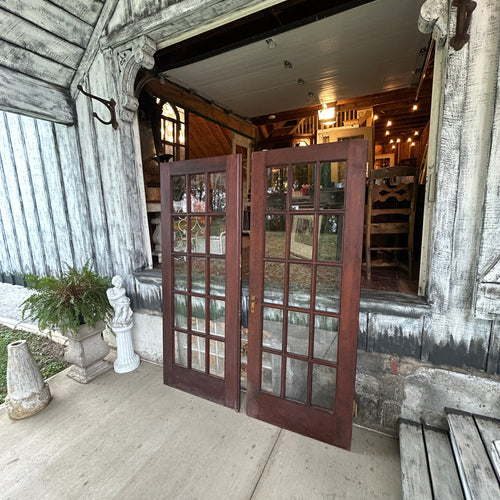 60 inch Antique 15 Lite French Doors