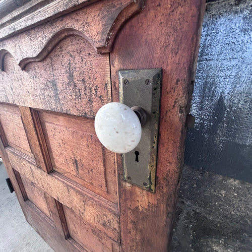 32” Antique Entry Door w/Etched Glass