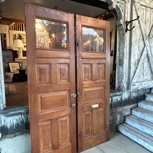 8ft Antique Oak Entry Doors