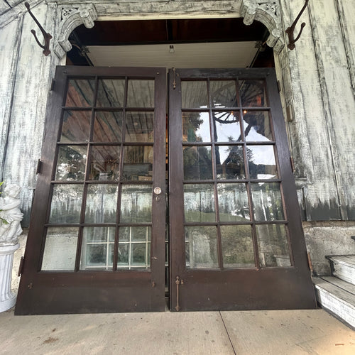 Pair of 42” Antique Wavy Glass French Doors (84” Opening)