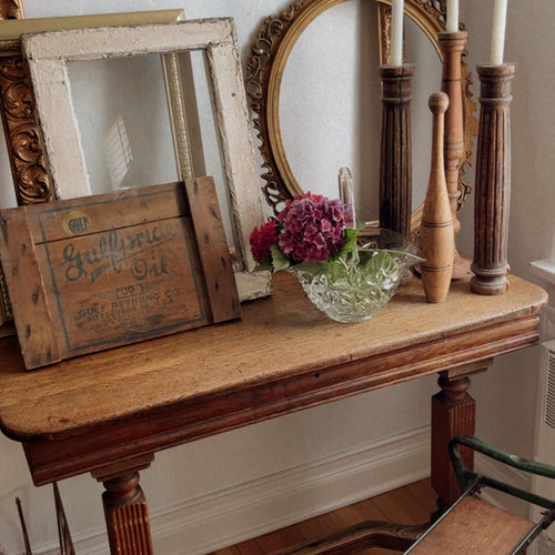 Vintage Pressed Glass Basket